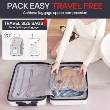 VMstr Travel Vacuum Storage Bags with Electric Pump 12 Pack