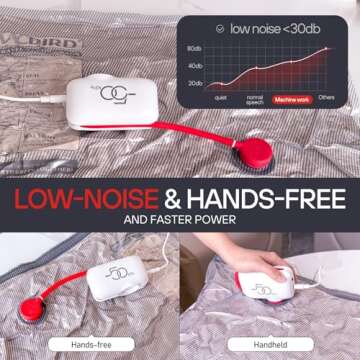 VMstr Travel Vacuum Storage Bags with Electric Pump 12 Pack