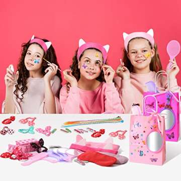 Pinkunn 192 Pcs Spa Party Supplies for Girls with Multiple Favors