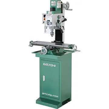 Grizzly Industrial G0704-7" x 27" 1 HP Mill/Drill with Stand - Precision Engineering for Everyone
