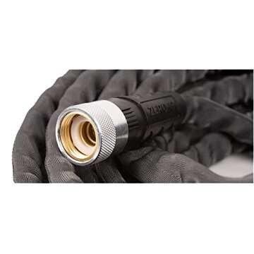 zero-G 4001-25 8 Inch by 25 Feet Lightweight, Ultra Flexible, Durable, Kink-Free Garden Hose, 5, 5/8" x 25', Gray