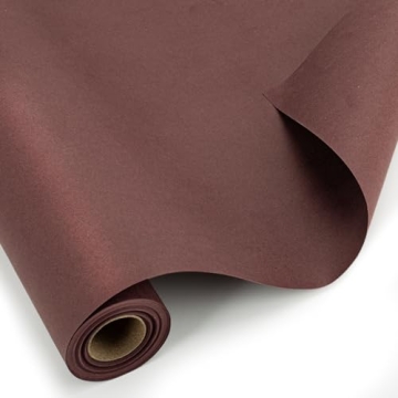 Burymento Brown Kraft Wrapping Paper Roll - 30 Inch x 32.8 Feet, Durable Soild Color Kraft Paper Gif...