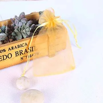 Bulk Organza Gift Wrap Bags 100pcs Gold for Every Occasion