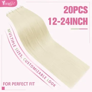 Premium YoungSee Blonde Tape in Hair Extensions 24 Inch