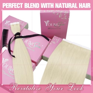 Premium YoungSee Blonde Tape in Hair Extensions 24 Inch
