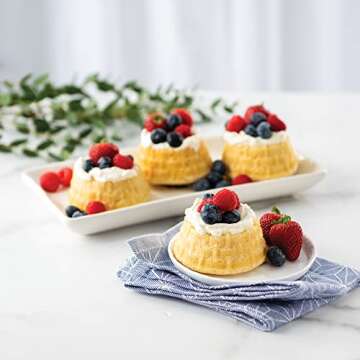 Nordic Ware Toffee Shortcake Baskets – 6 Cup Cakelet Pan