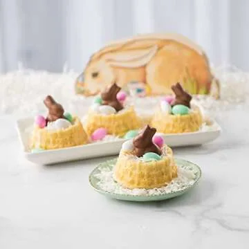 Nordic Ware Toffee Shortcake Baskets – 6 Cup Cakelet Pan