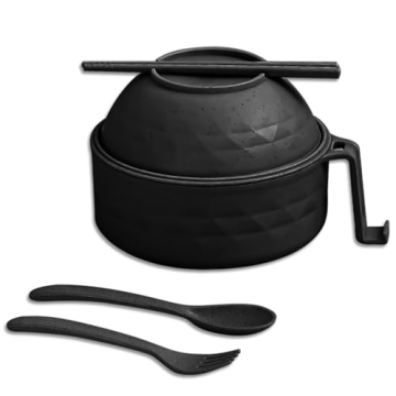 6-Piece Microwave Ramen Bowl Set with Utensils