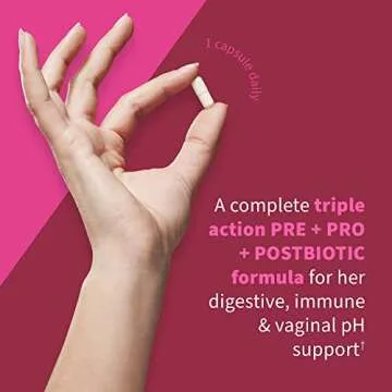 Garden of Life Dr Formulated Once Daily 3-in-1 Complete Prebiotics, Postbiotics & Probiotics for Women, PRE + PRO + POSTBIOTIC Supplement for Women’s Digestive, Immune & Vaginal Health, 30 Day Supply