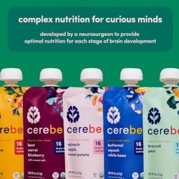 Cerebelly Organic Baby Food Pouches with 16 Nutrients