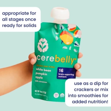 Cerebelly Organic Baby Food Pouches with 16 Nutrients