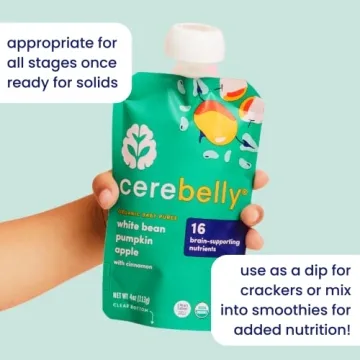 Cerebelly Organic Baby Food Pouches with 16 Nutrients