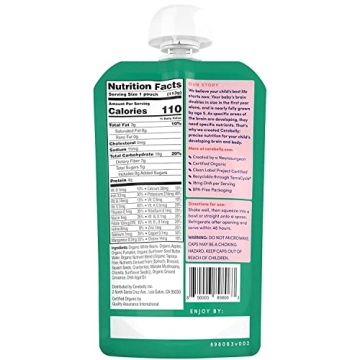 Cerebelly Organic Baby Food Pouches with 16 Nutrients