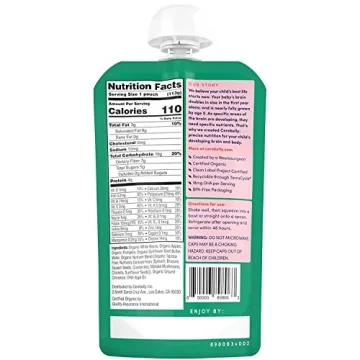 Cerebelly Organic Baby Food Pouches with 16 Nutrients