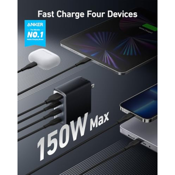 Compact Anker 150W USB C Charger Block for All Devices