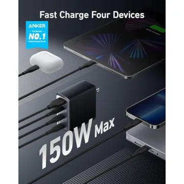 Compact Anker 150W USB C Charger Block for All Devices