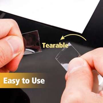 Transparent Tape Gift Wrap Tape - 6 Rolls Tearable by Hand Clear Invisible Premium All Purpose Transparent Glossy Tapes Refills for Office Desk Supplies,Home Strong Gift Wrapping,School Use