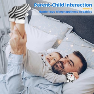 AJsupojouet Baby Socks & Wrist Rattles for Sensory Play