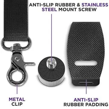 Altura Photo Rapid Fire Vintage Camera Neck Strap w/Quick Release and Safety Tether