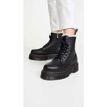 Dr. Martens Jadon Faux-Fur 8 Eye Boots for Comfort and Style