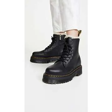 Dr. Martens Jadon Faux-Fur 8 Eye Boots for Comfort and Style