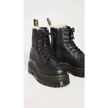Dr. Martens Jadon Faux-Fur 8 Eye Boots for Comfort and Style