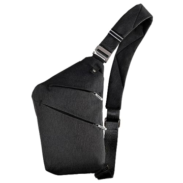 VADOO Sling Bag - Anti-Theft Crossbody for All, Black