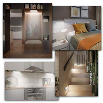 LED Closet Light Set with Remote and Motion Sensor