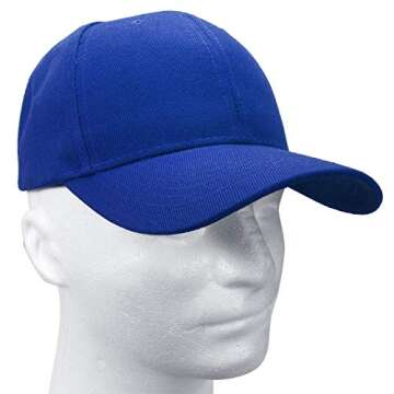 Falari Baseball Cap Adjustable Size for Running Workouts and Outdoor Activities All Seasons (1pc Royal)
