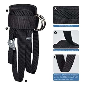 Ankle Strap for Cable Machine - Perfect for Leg Workouts