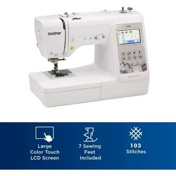 Brother SE600 Sewing Machine with 80 Designs and LCD