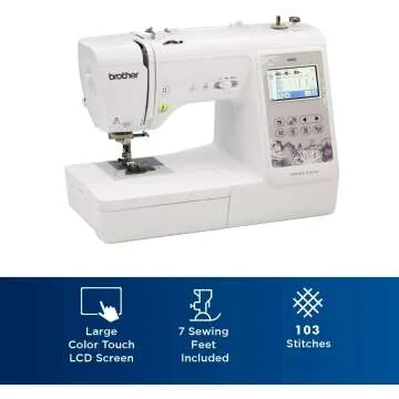 Brother SE600 Sewing Machine with 80 Designs and LCD