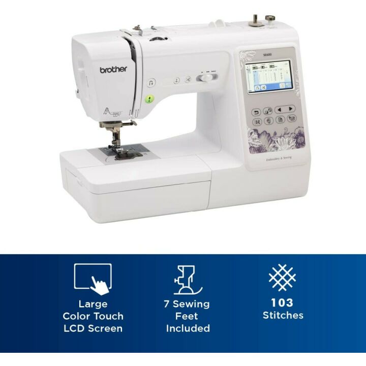 Brother SE600 Sewing Machine with 80 Designs and LCD