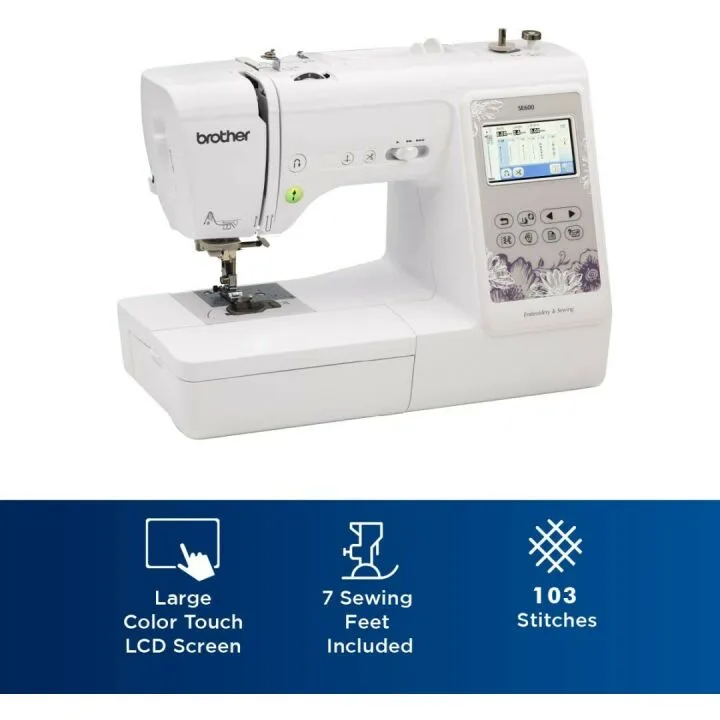 Brother SE600 Sewing Machine with 80 Designs and LCD