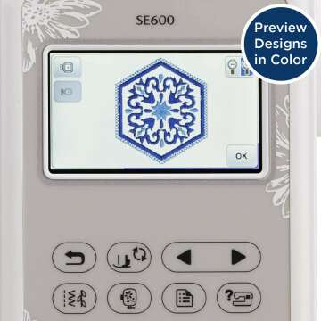 Brother SE600 Sewing Machine with 80 Designs and LCD