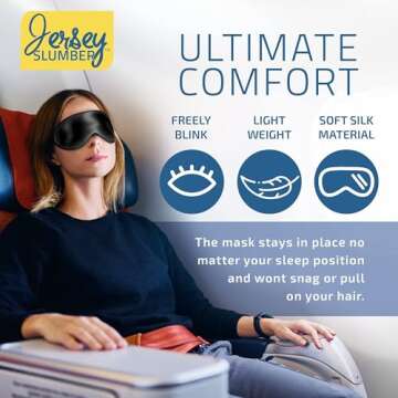 Ultimate Comfort 100% Silk Sleep Mask for Rest
