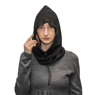 Halsa EMF Hat, Faraday Hood. EMF Blocking, Anti-Radiation Silver Fabric. 99% EMF Reduction. Shields 5G, 4G, Cellular, WiFi, Bluetooth, Smart Meters. Adjustable. One Size Fits All EMF Headwear