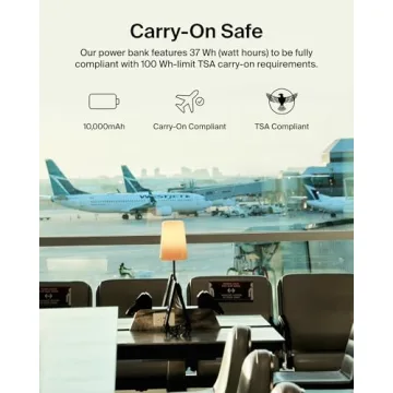 Belkin Portable Charger - 10000 mAh Power Bank with Integrated Cables - Perfect for Travel