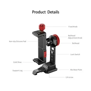 ULANZI ST-14 Smartphone Tripod Mount for iPhone 16 15 14 13
