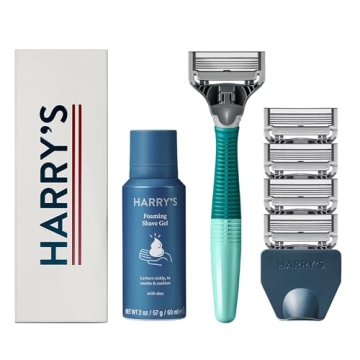 Harry's Razors for Men - Premium Razor Set with Shave Gel