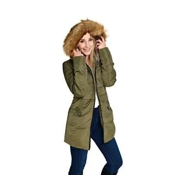 Beinia Valuker Women's Hooded Thickened Long Down Jacket Winter Down Parka Puffer Jacket