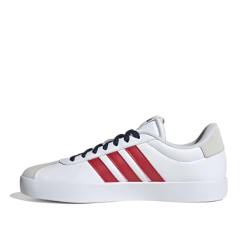 Comfortable adidas Men's VL Court 3.0 Sneakers in Red