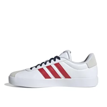Comfortable adidas Men's VL Court 3.0 Sneakers in Red