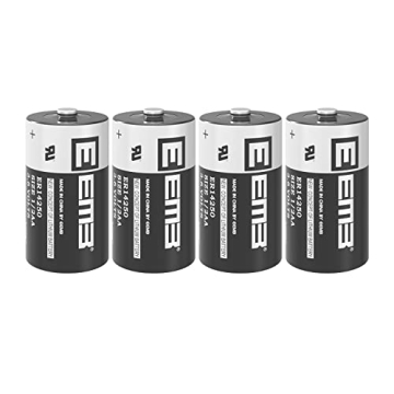 EEMB 4Pack ER14250 Lithium Batteries for Security & More