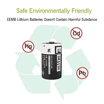 EEMB 4Pack ER14250 Lithium Batteries for Security & More