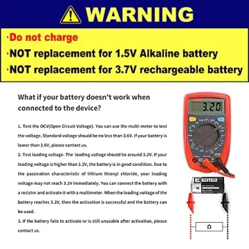 EEMB 4Pack ER14250 Lithium Batteries for Security & More