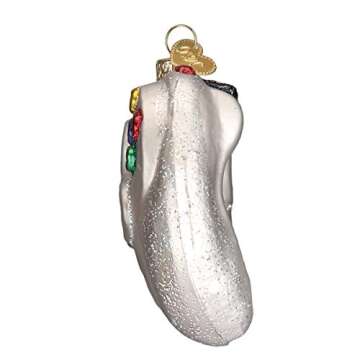 Old World Christmas Ornaments: Video Game Controller Glass Blown Ornaments for Christmas Tree (44094), Glitter Multi