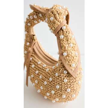 Poolside Bags Women's The Josie Knot Bag, Natural, Tan, One Size