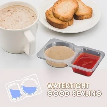 MACTANO Disposable Snack Containers with Secure Lids