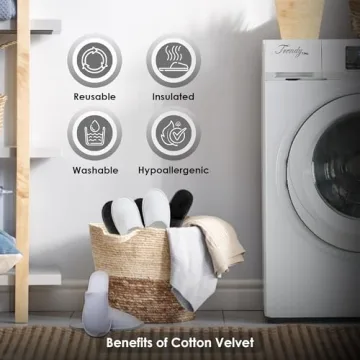 MODLUX Spa Slippers 12 Pairs Non-Slip Cotton Velvet Comfort